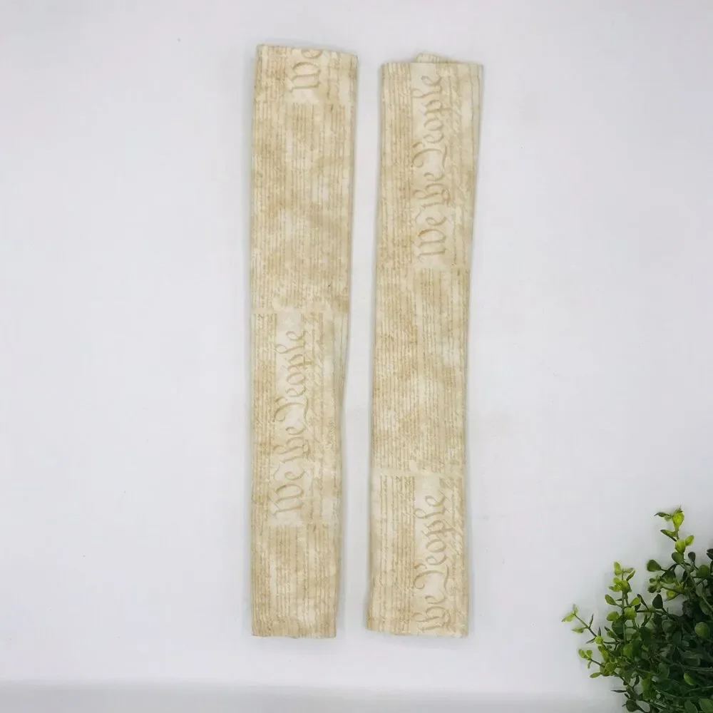 Set of 2 Refrigerator Handle Covers, Reversible, Neutral 'We The People